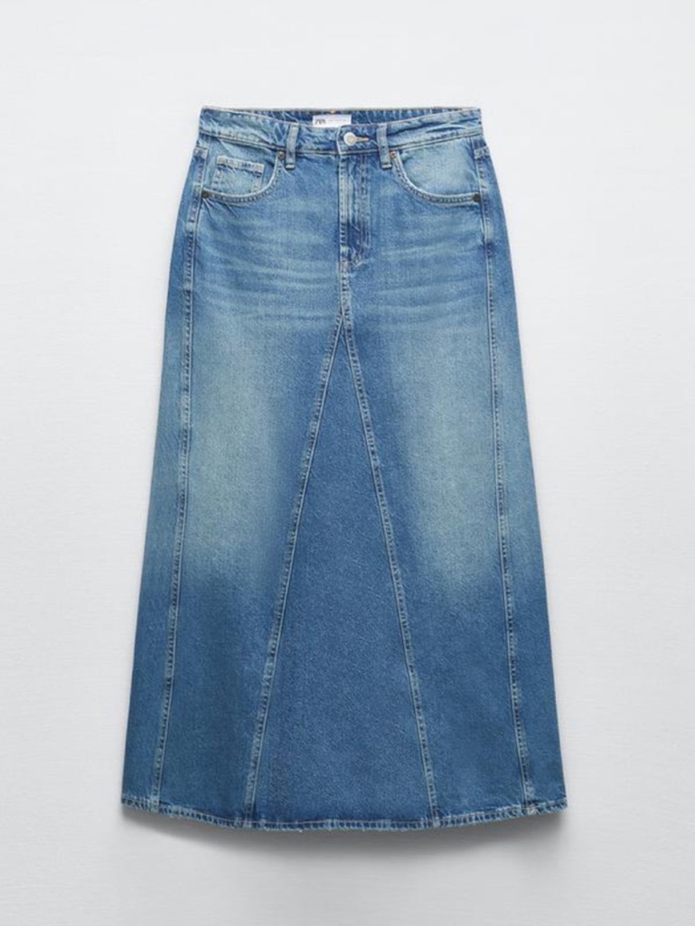 ZARA denim Aline skirt